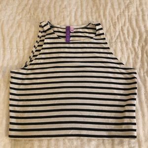 LF stripe crop top